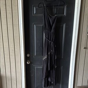 Ramy Brook Black One Shoulder Sundress